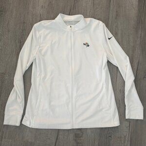 BRAND NEW NEVER WORN - Nike Ladies Bay Hill White Zip Up Jacket - Large